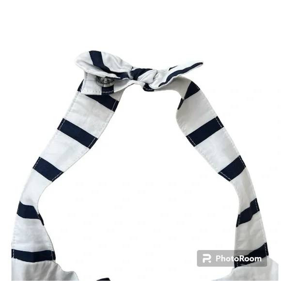 Janie and Jack nautical striped halter romper 3T - Picture 2 of 4